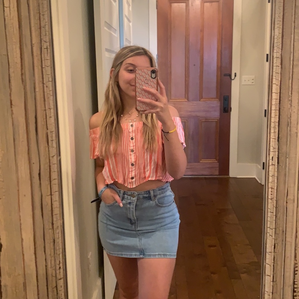 forever 21 small jean skirt